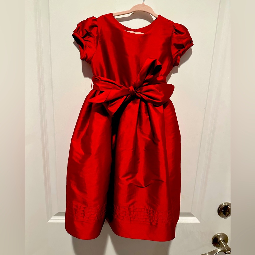 Isabell Garreton little girl red satin dress! only worn once!